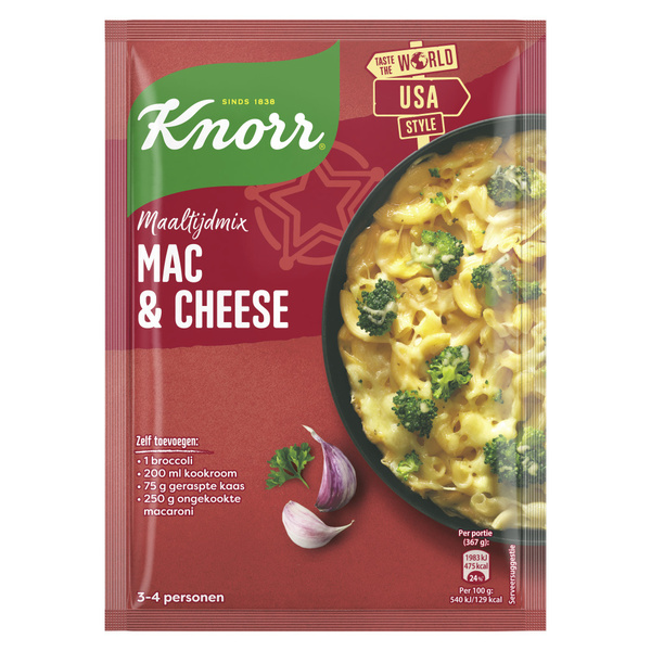 KNORR maaltijdmix mac & cheese 64 GR