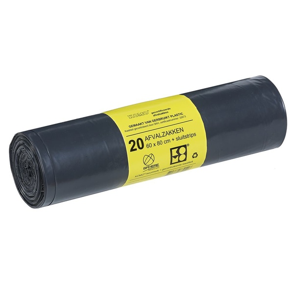 KOMO huisvuilzakken 50 liter 21 ST