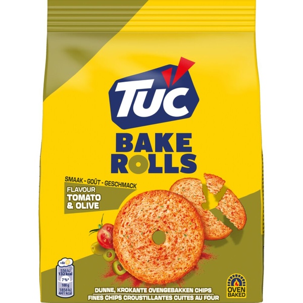 LU tuc bake rolls tomato & olive 150 GR