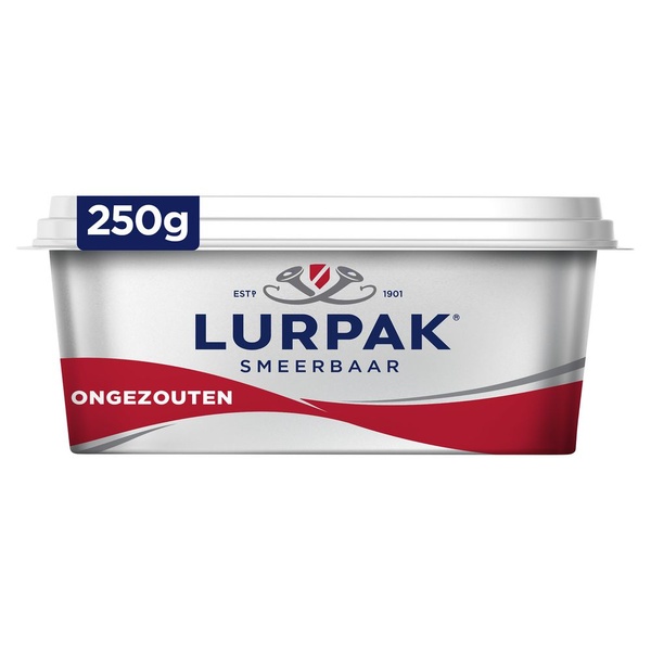 LURPAK smeerbare boter ongezouten 250 GR