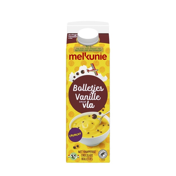 MELKUNIE vla bolletjes vanille 1 LT