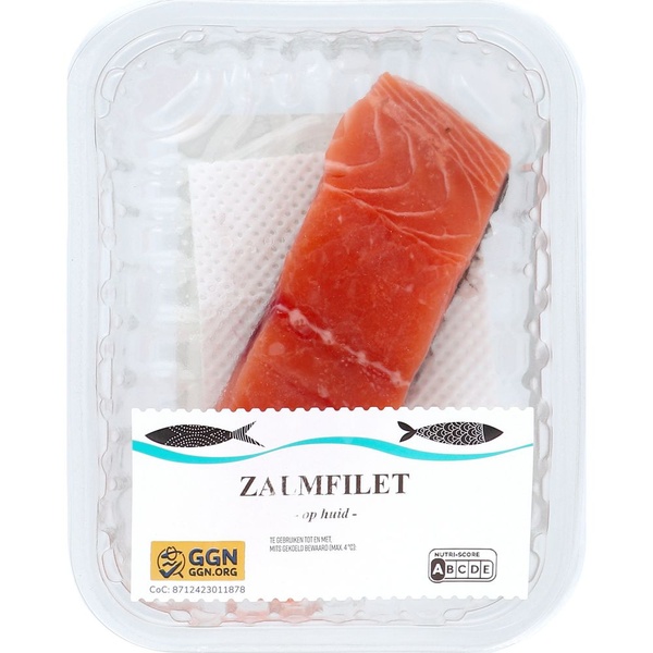NEUTR. zalmfilet op huid 150 GR