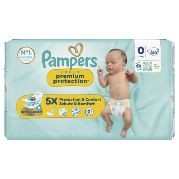 PAMPERS premium protect mt0 30 ST