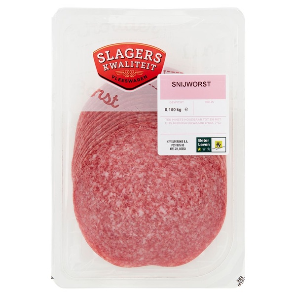 SLAGERSK zav snijworst 150 GR