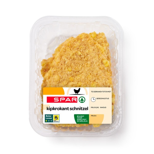SPAR blk kipkrokant schnitzel 2st 240 GR