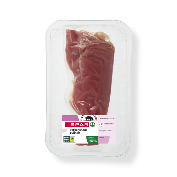 Varkenshaas culinair 325gr 1 KG