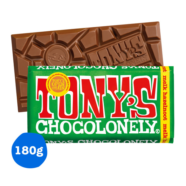 TONYS melk hazelnoot 180 GR