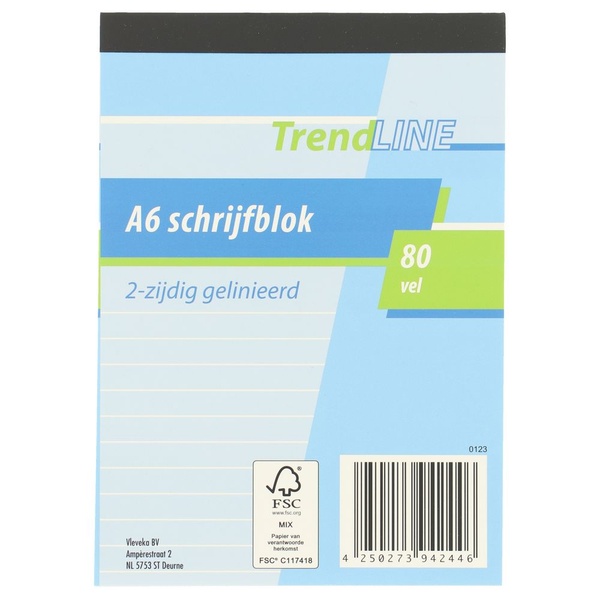 TRENDL a6 schrijfblok 1 ST