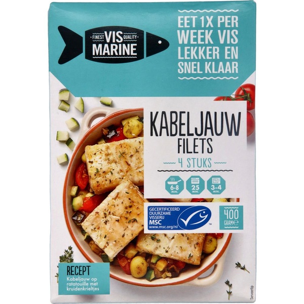 VISMARIN kabeljauwfilets 4 st 400 GR