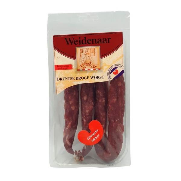 WEIDEN drentse droge worstring 220 GR
