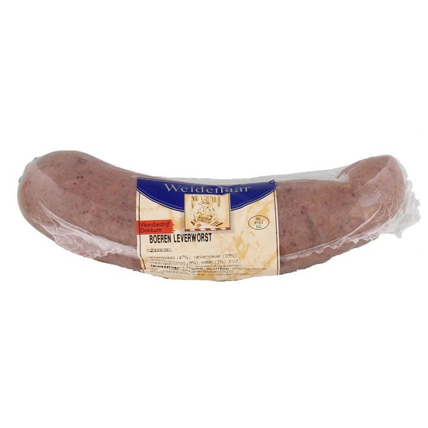 WEIDEN boeren leverworst 225gr 1 KG