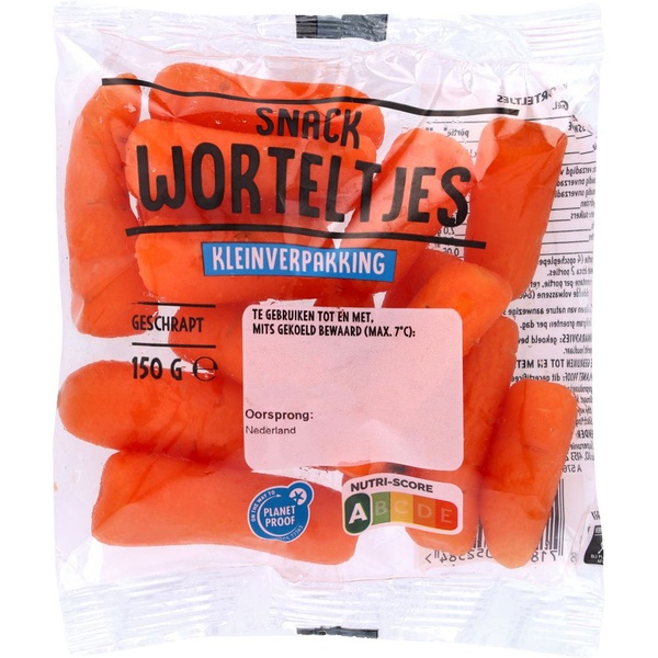 snackworteltjes 150 GR