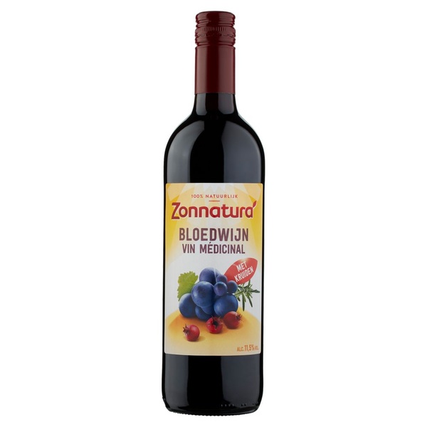ZONNATUR bloedwijn 750 ML