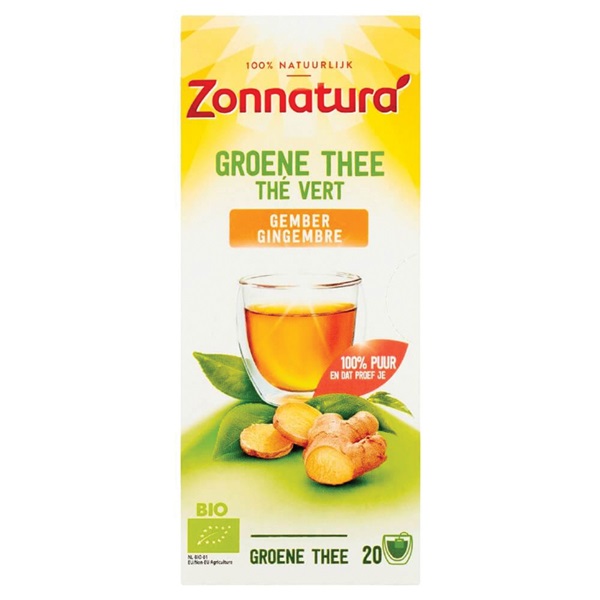 ZONNATUR groene gember thee 20 ST